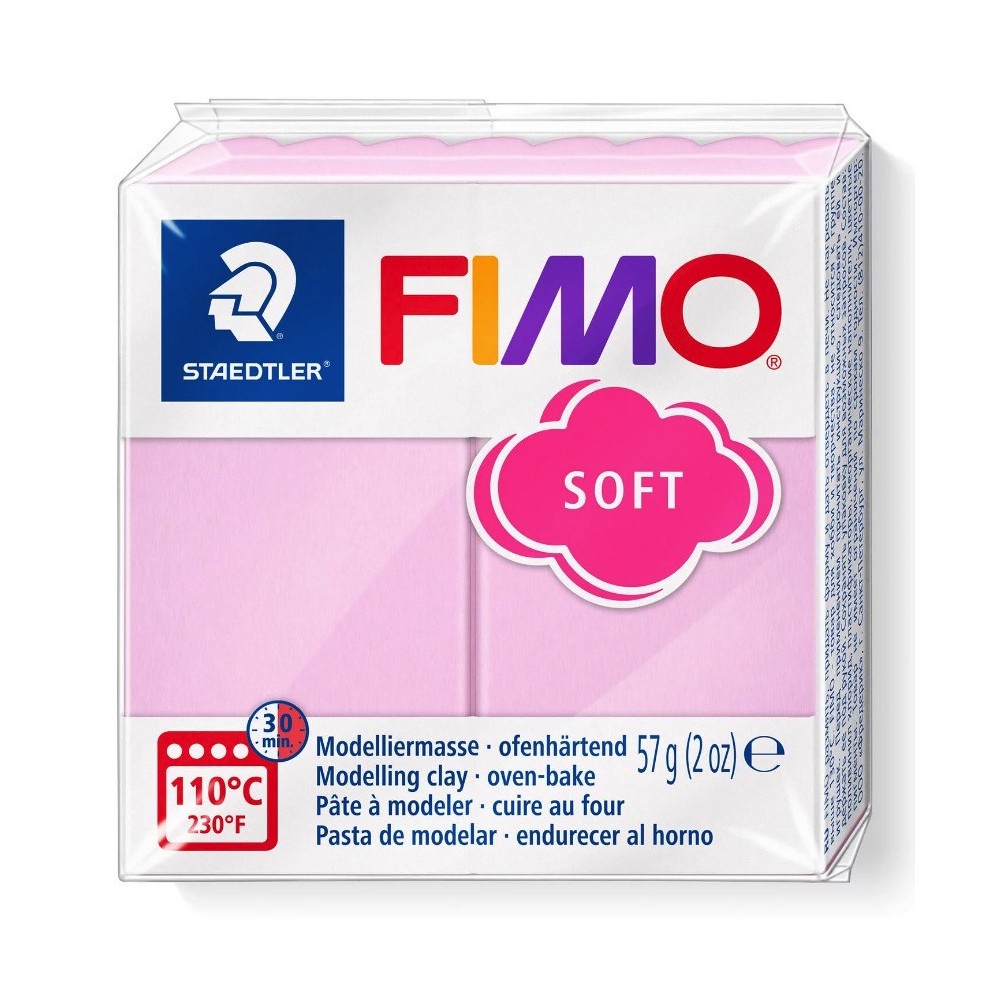 Masa termoutwardzalna Fimo Soft - Staedtler - różowa, 57 g