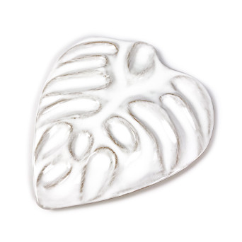 Paletka porcelanowa - Renesans - Liść Monstery, 16 x 18,5 cm