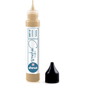 Glass Contour 3D Liner Paint - Darwi - Gold, 30 ml