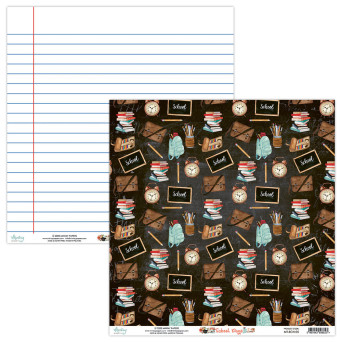 Papier do scrapbookingu 30,5 x 30,5 cm - Mintay - School Days 05