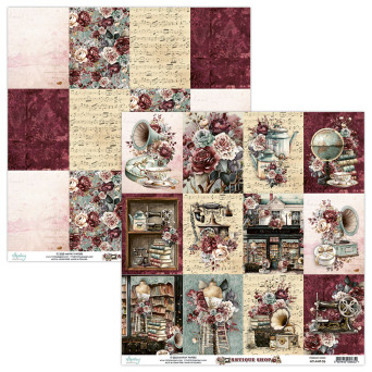 Scrapbooking paper 30,5 x 30,5 cm - Mintay - Antique Shop 06