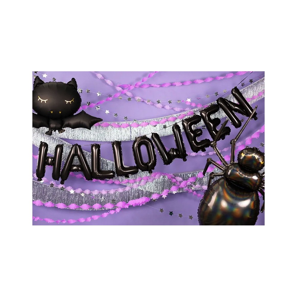 Foil balloon Halloween - black, 46 x 230 cm