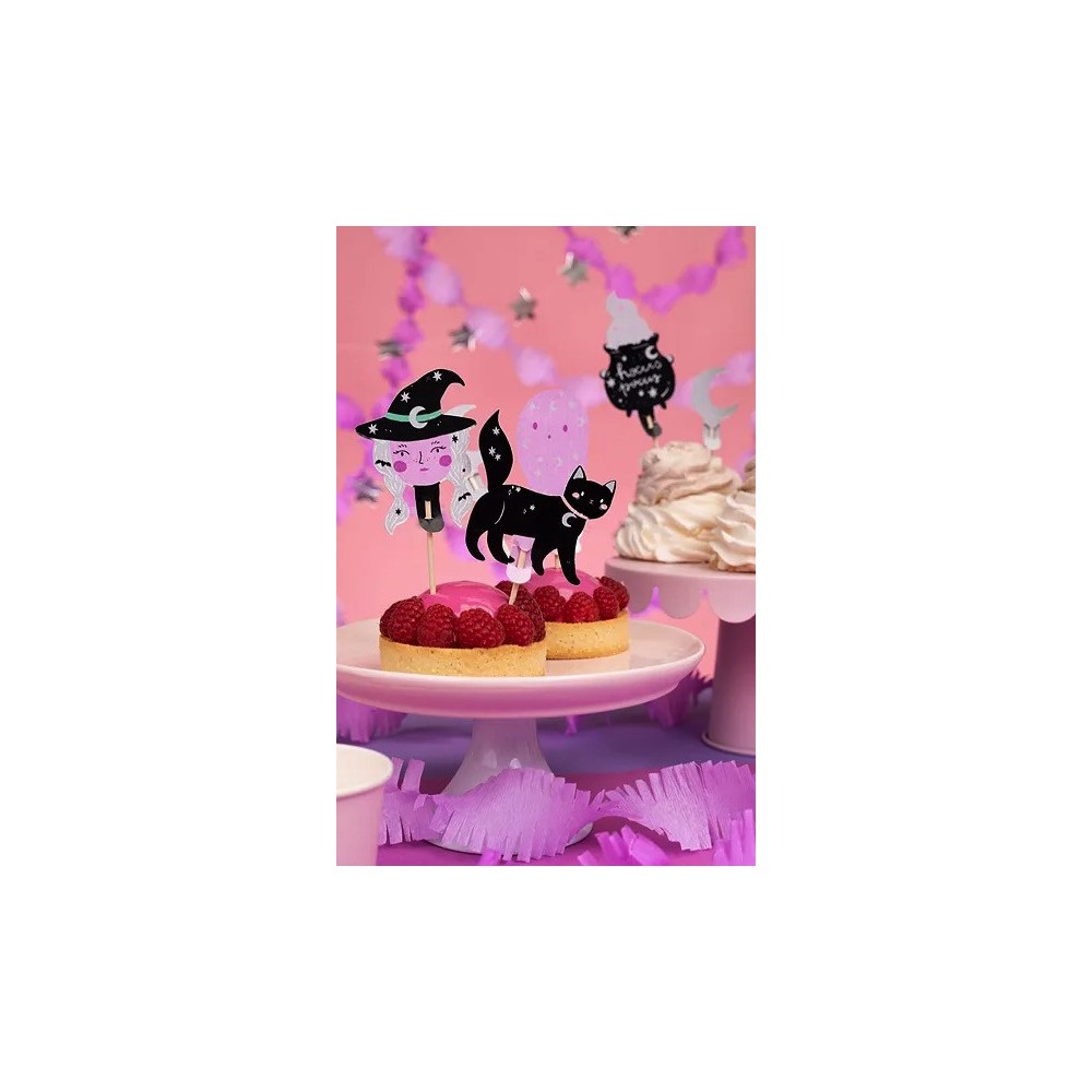 Toppery do muffinek Halloween - 14 cm, 6 szt.