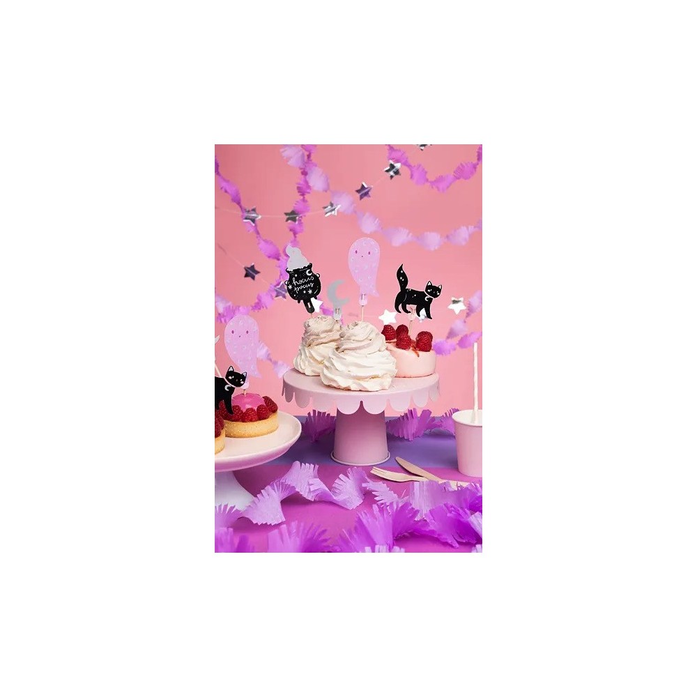 Cupcakes Halloween toppers - 14 cm, 6 pcs