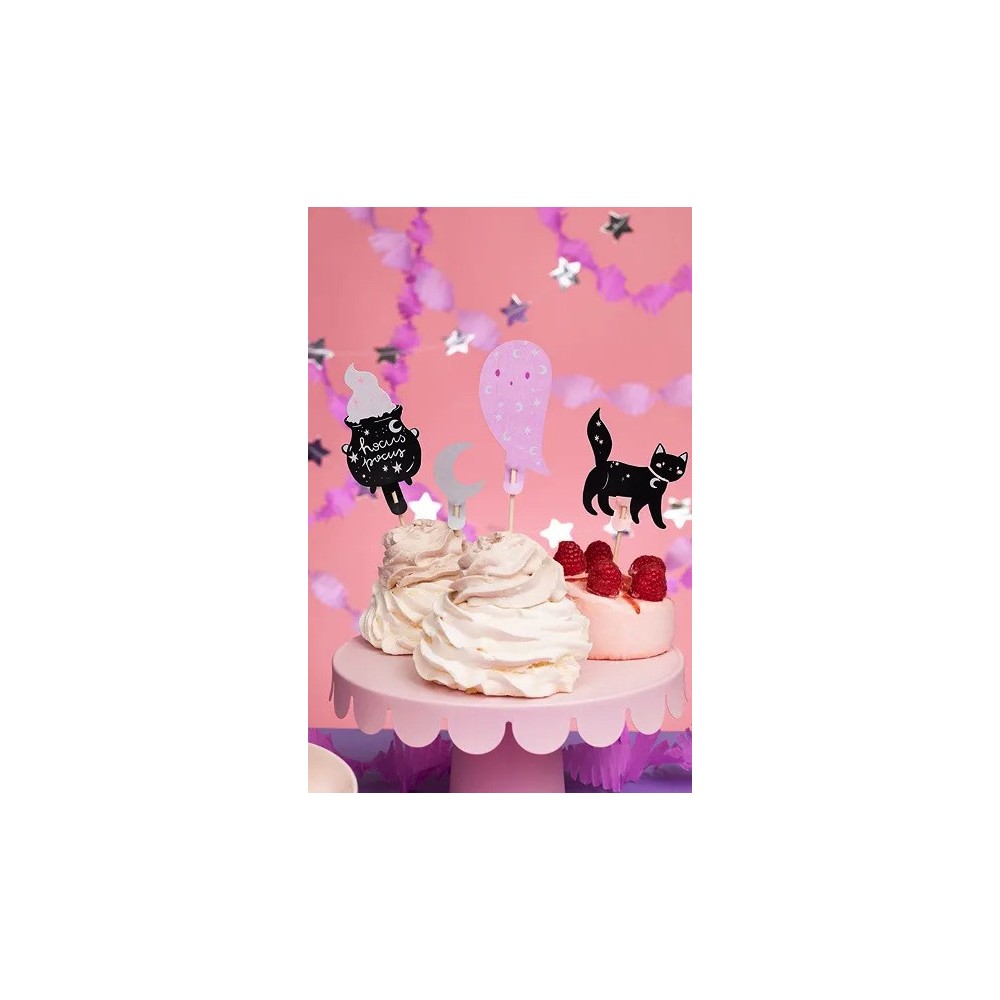 Cupcakes Halloween toppers - 14 cm, 6 pcs
