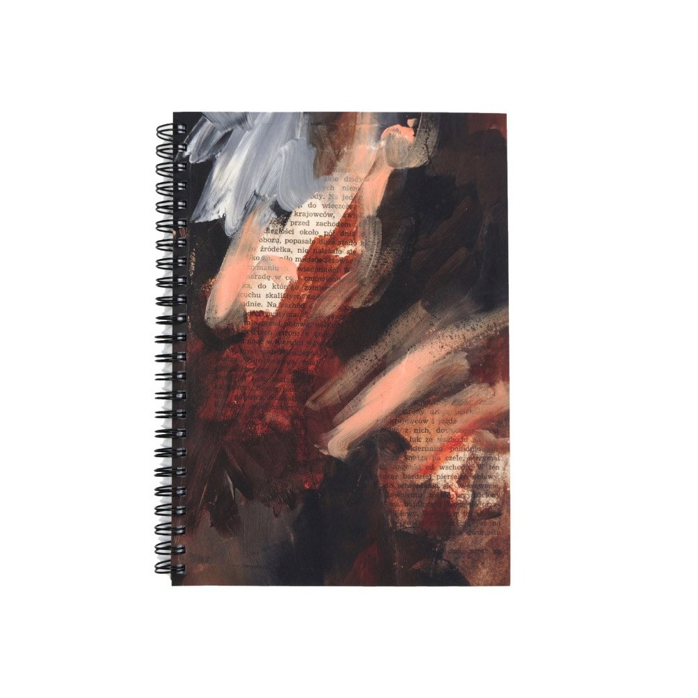 Spiral Notebook Vintage Poem A5 - Devangari - dotted, softcover, 120 g/m2