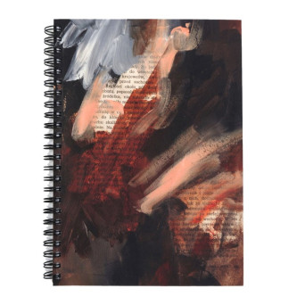 Spiral Notebook Vintage Poem A5 - Devangari - dotted, softcover, 120 g/m2