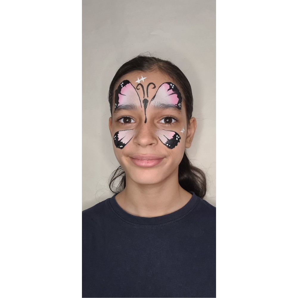 Split cake face paint kit - Snazaroo - Butterfly, 3 pcs.