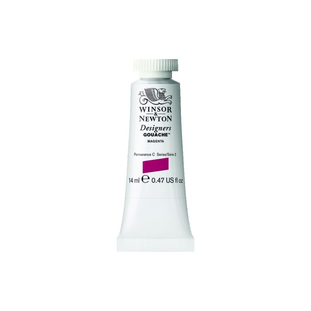 Gouache paint in tube - Winsor & Newton - Magenta, 14 ml