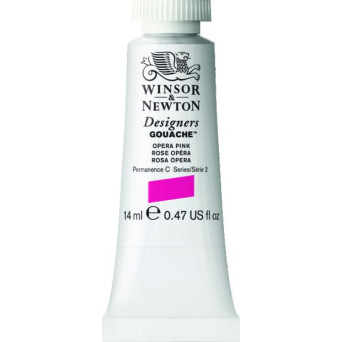 Gouache paint in tube - Winsor & Newton - Opera Pink, 14 ml