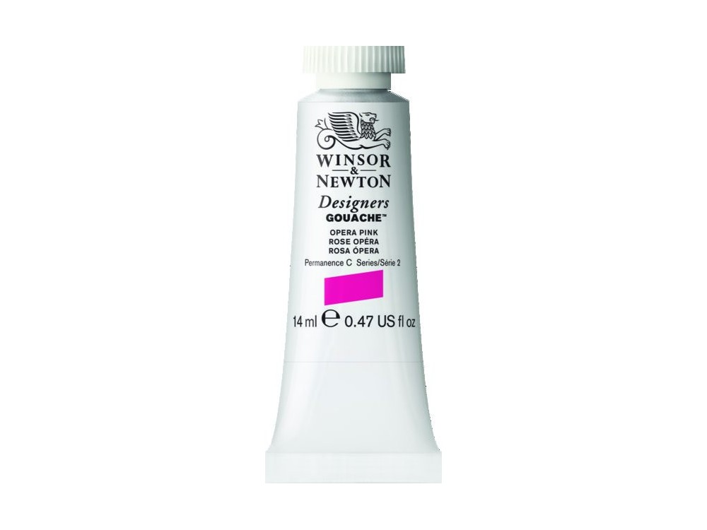 Gouache paint in tube - Winsor & Newton - Opera Pink, 14 ml