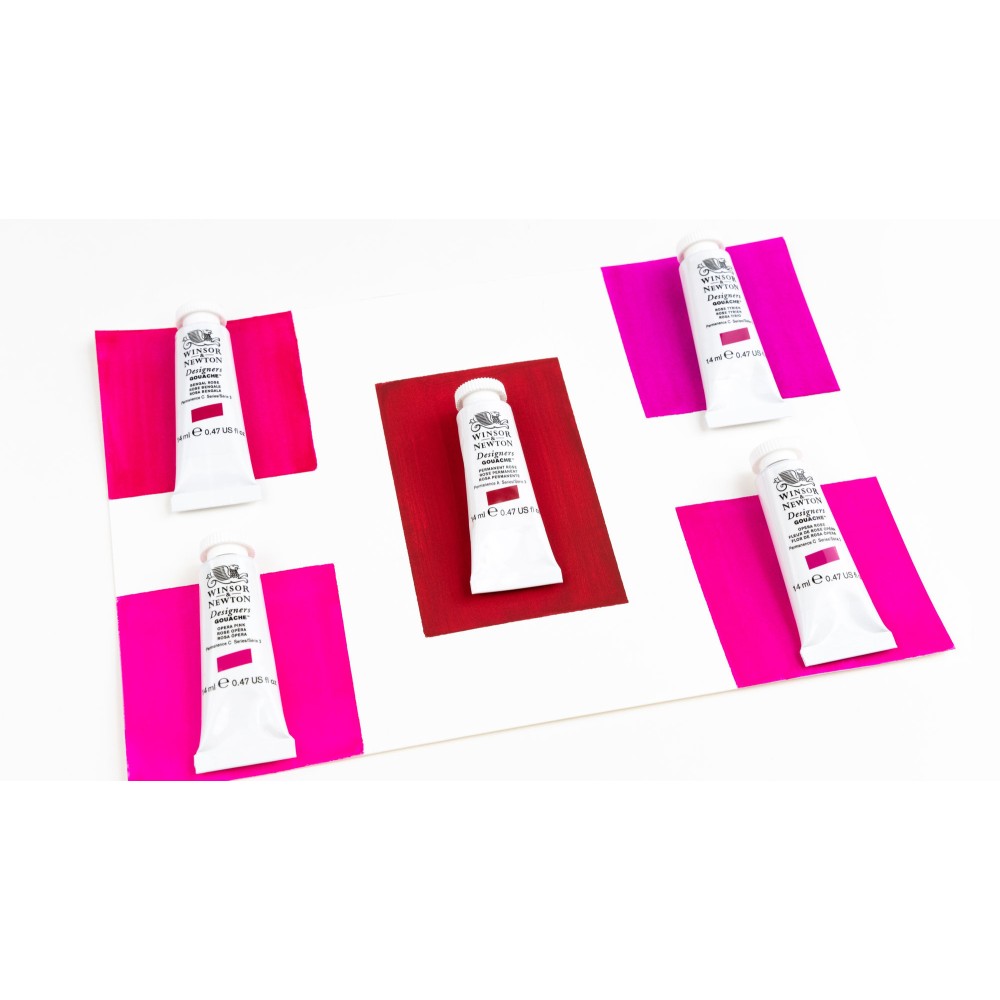 Gouache paint in tube - Winsor & Newton - Opera Pink, 14 ml