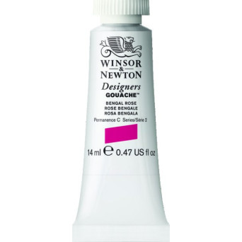 Farba gwasz Designers Gouache - Winsor & Newton - Bengal Rose, 14 ml