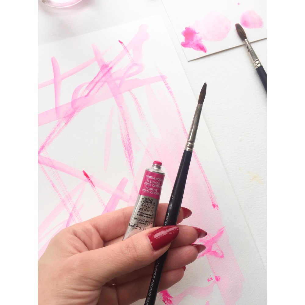 Farba akwarelowa Professional Watercolour - Winsor & Newton - Opera Rose, 5 ml