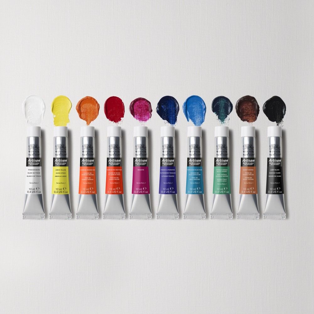 Set of Artisan oil paints in tubes - Winsor & Newton - 10 colors x 12 ml