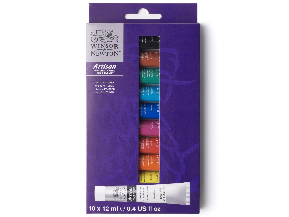 Set of Artisan oil paints in tubes - Winsor & Newton - 10 colors x 12 ml