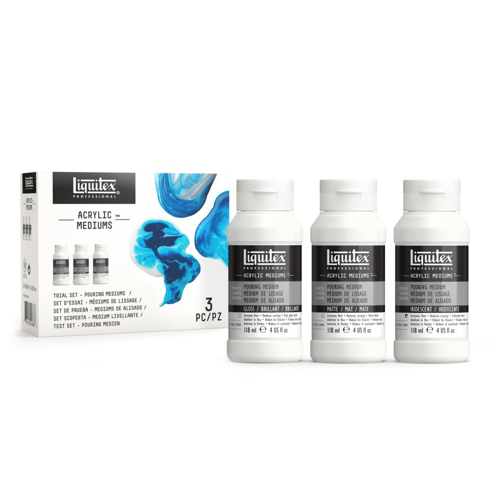 Set of pouring medium - Liquitex - 118 ml, 3 pcs