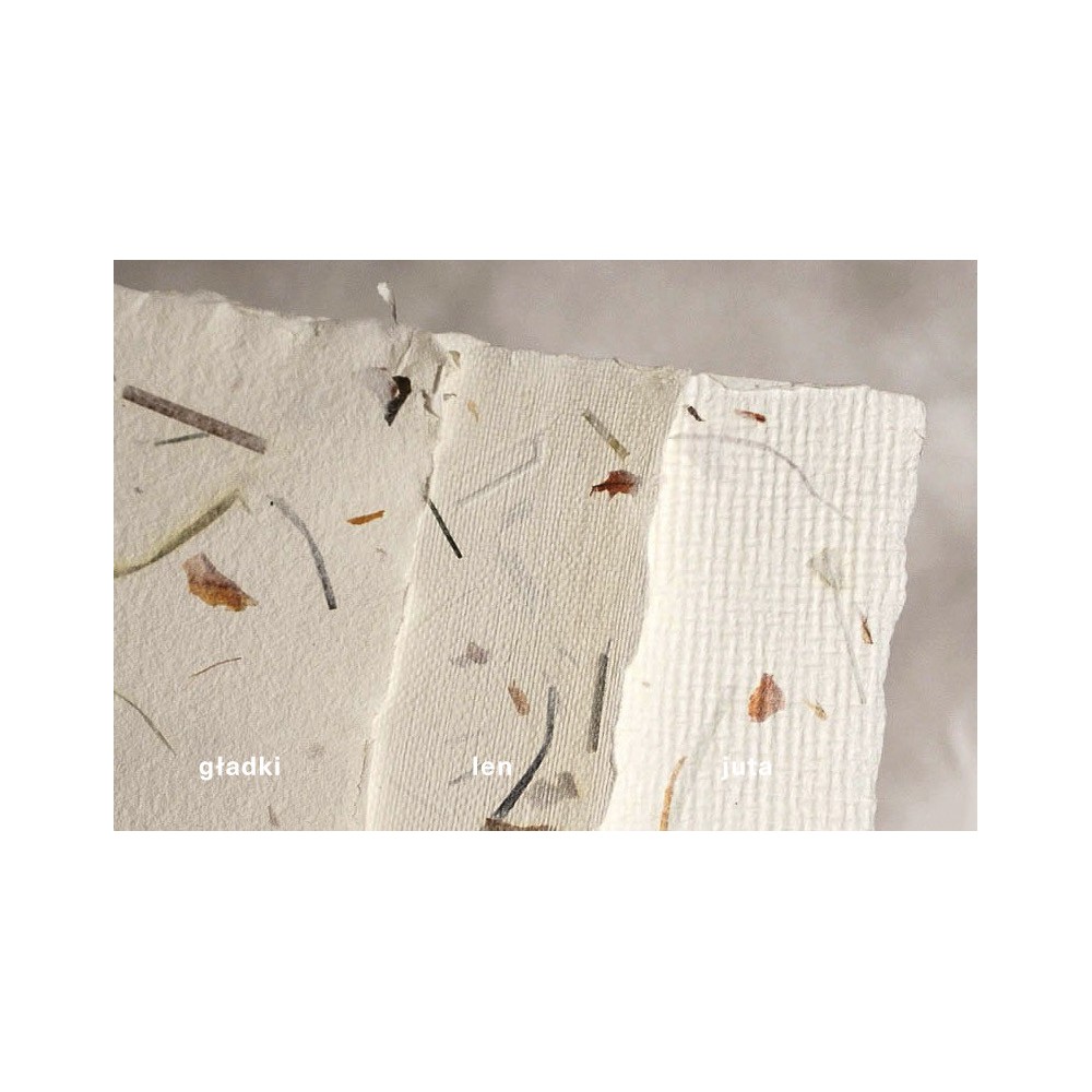 Handmade paper - Kalander - onion and grass, smooth, A4