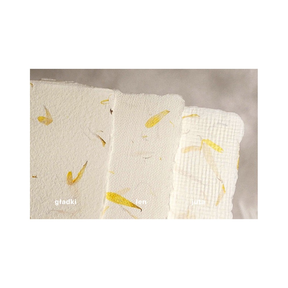 Handmade paper - Kalander - calendula, smooth, A5