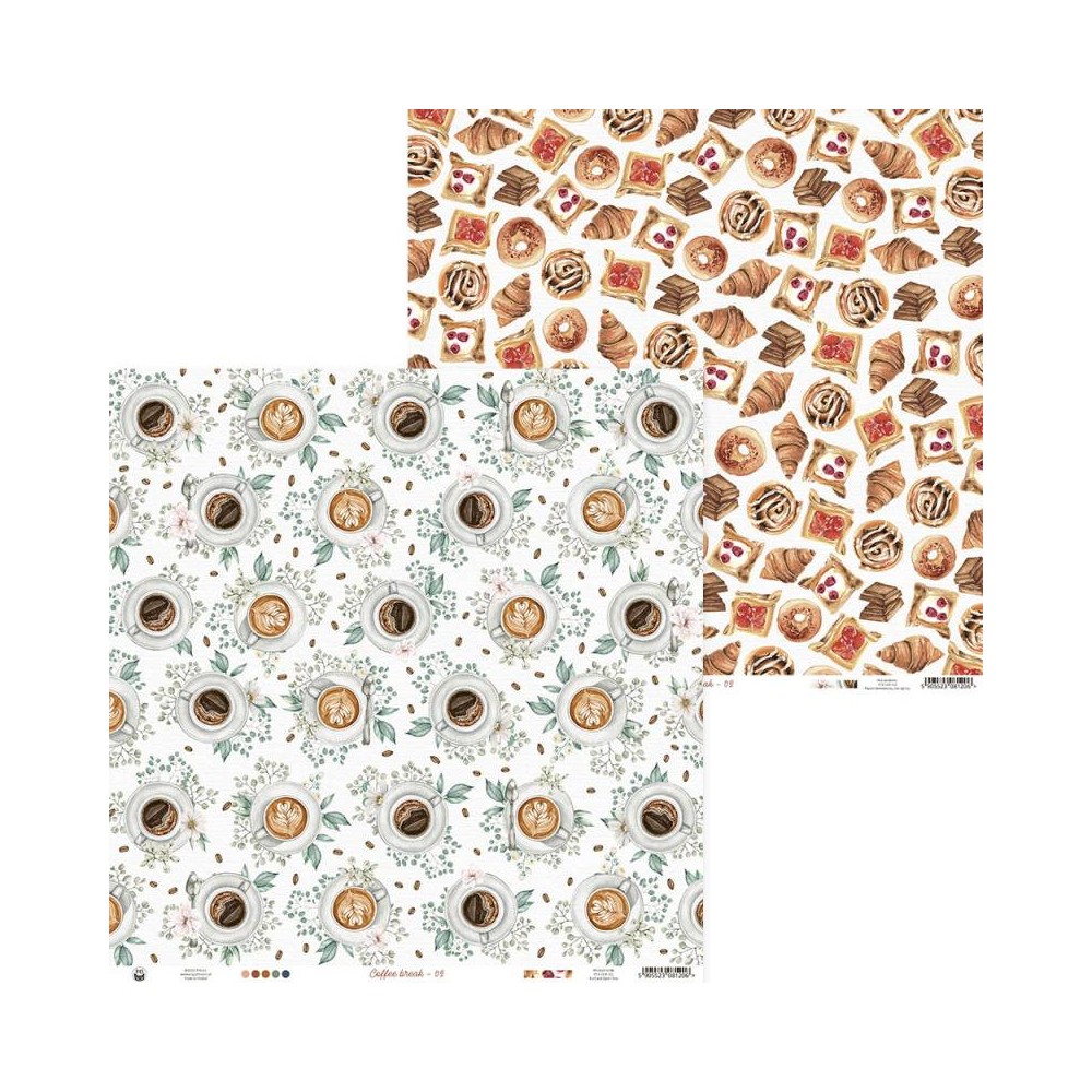 Zestaw papierów do scrapbookingu 30,5 x 30,5 cm - Piątek Trzynastego - Coffee Break