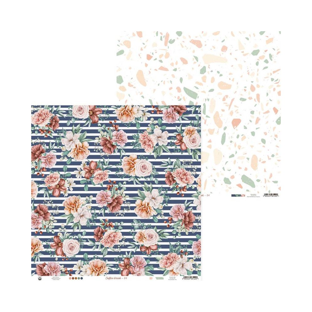 Set of scrapbooking papers 30,5 x 30,5 cm - Piątek Trzynastego - Coffee Break