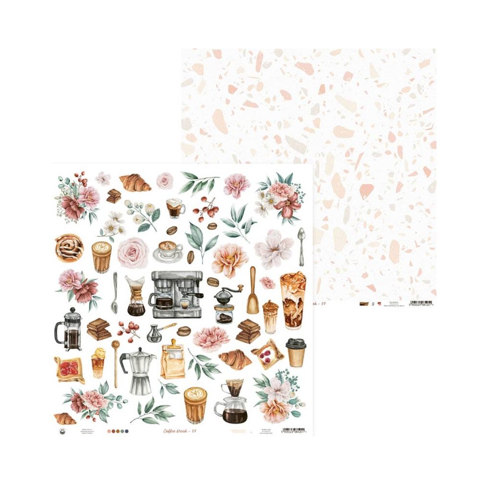 Zestaw papierów do scrapbookingu 30,5 x 30,5 cm - Piątek Trzynastego - Coffee Break