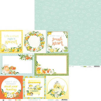 Papier do scrapbookingu 30,5 x 30,5 cm - Piątek Trzynastego - Fresh Lemonade 05