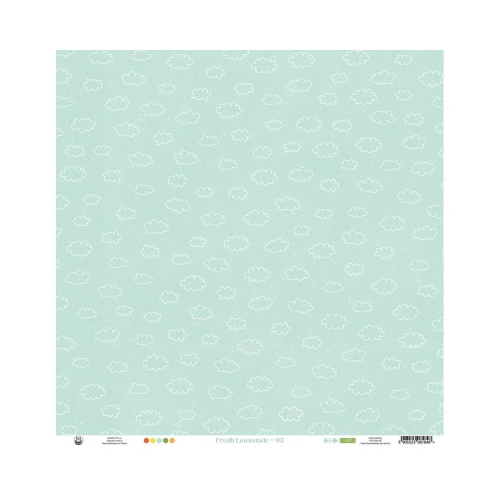 Scrapbooking paper 30,5 x 30,5 cm - Piątek Trzynastego - Fresh Lemonade 05