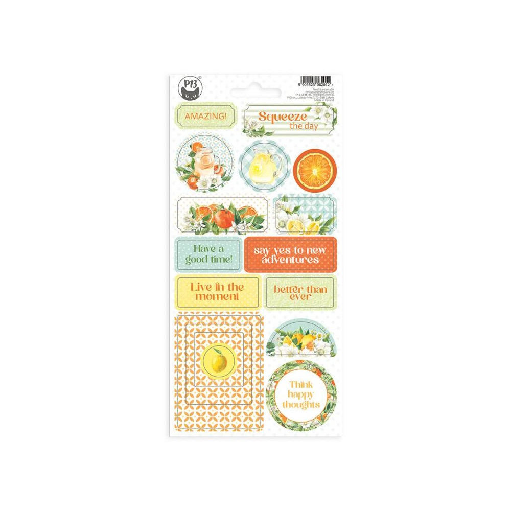 Set of cardboard stickers 10,5 x 22 cm - Piątek Trzynastego - Fresh Lemonade 02