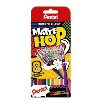 Set of Mattehop gel ballpoint pens - Pentel - 8 colors