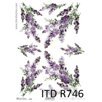 Decoupage paper A4 - ITD Collection - rice, R746