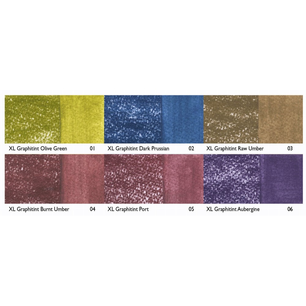 Set of Graphitint XL Blocks paint - Derwent - 6 pcs.