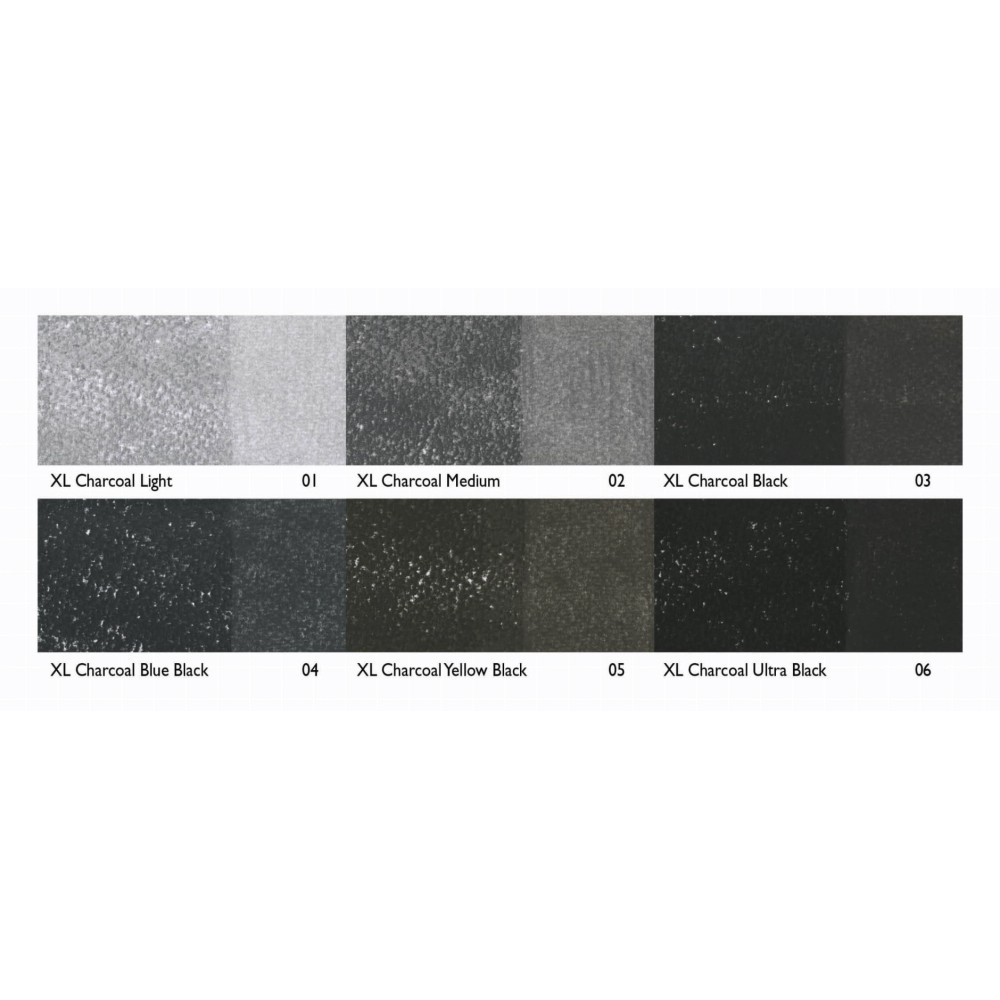 Zestaw węgli Charcoal XL w sztyfcie - Derwent - 6 szt.