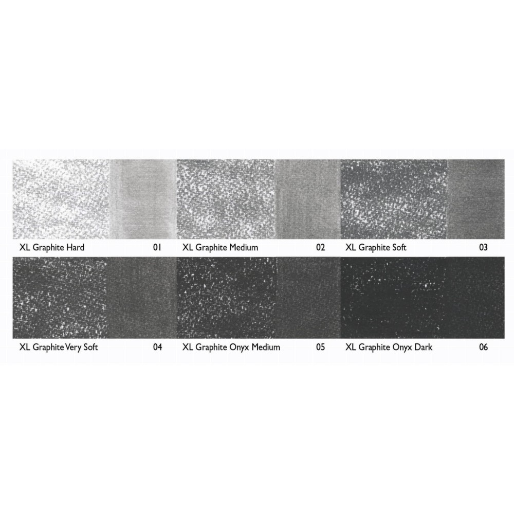 Set of Graphite Natural XL Blocks - Derwent - 6 pcs.