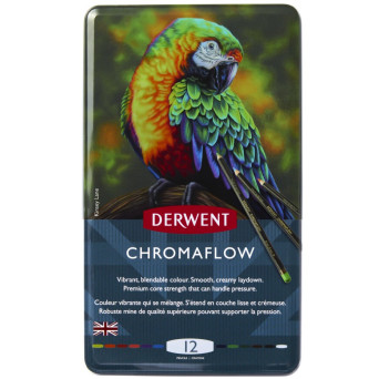 Set of Chromaflow colored pencils - Derwent - 12 pcs.