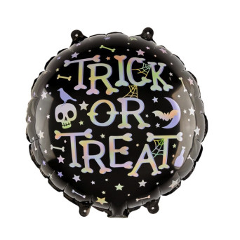 Balon foliowy na Halloween Trick or Treat - 45 cm