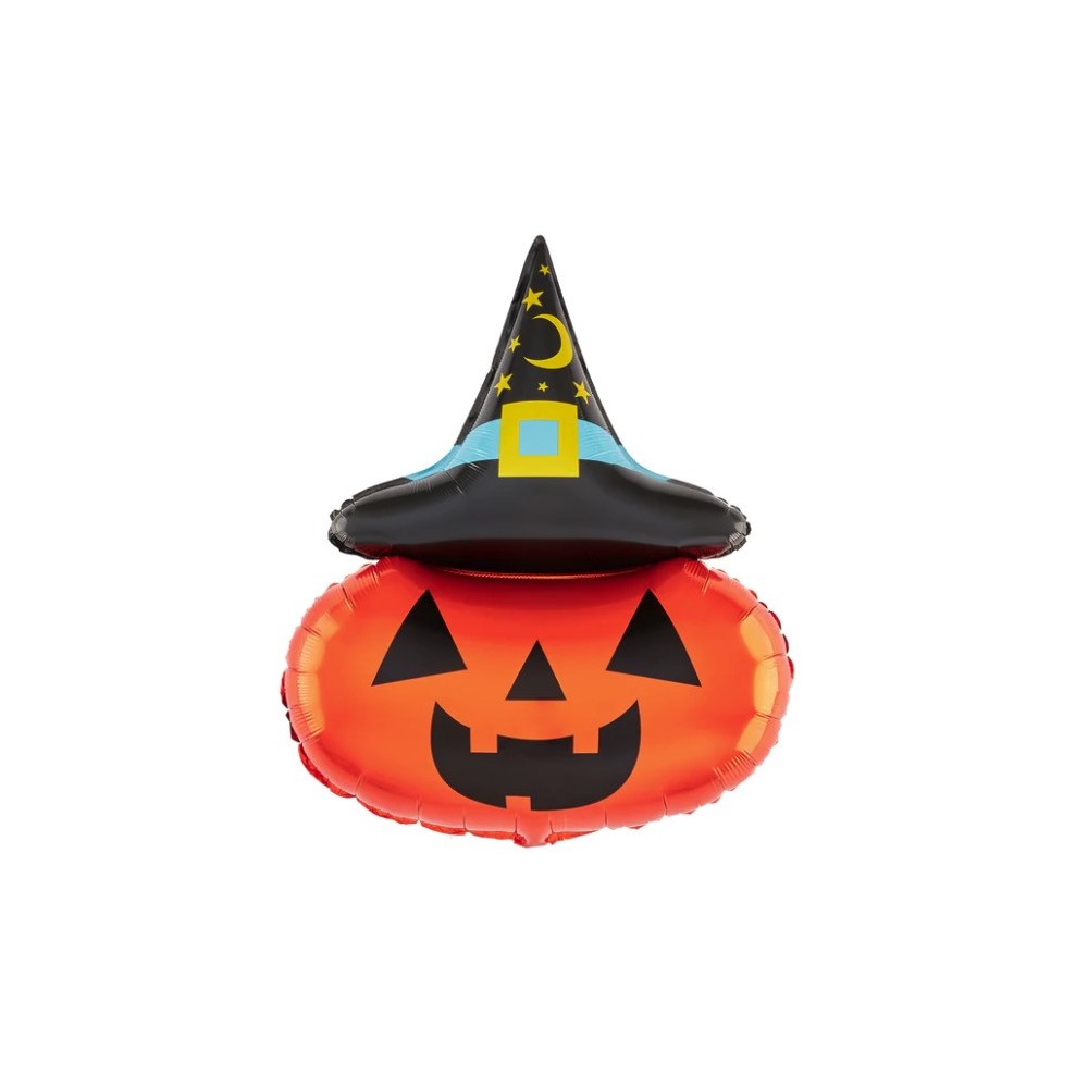 Pumpkin with a Hat foil balloon - 64 x 88 cm