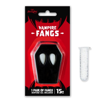 Halloween vampire fangs - 15 mm, 2 pcs.