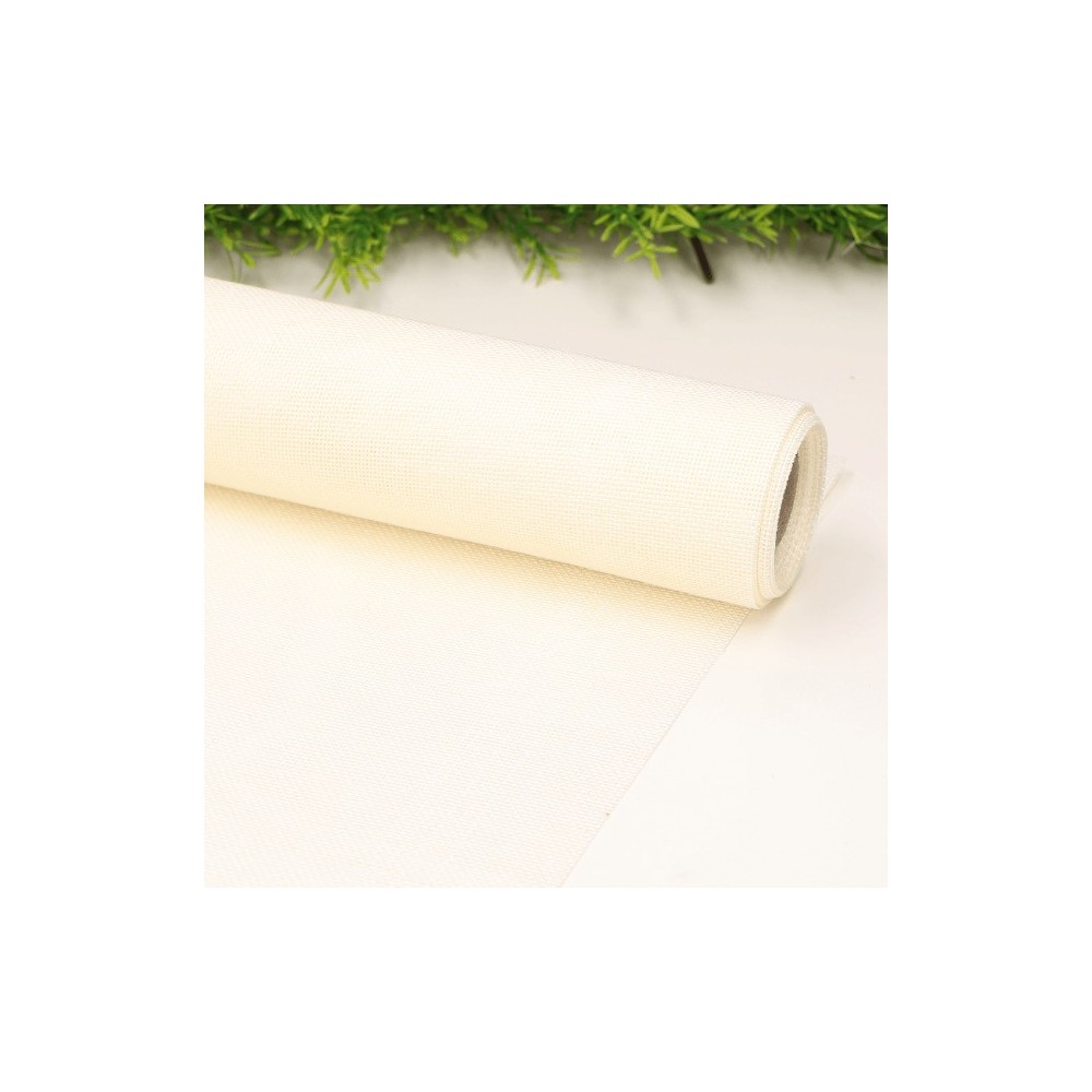 Decorative fabric, table runner - cream, 48 cm x 4,5 m