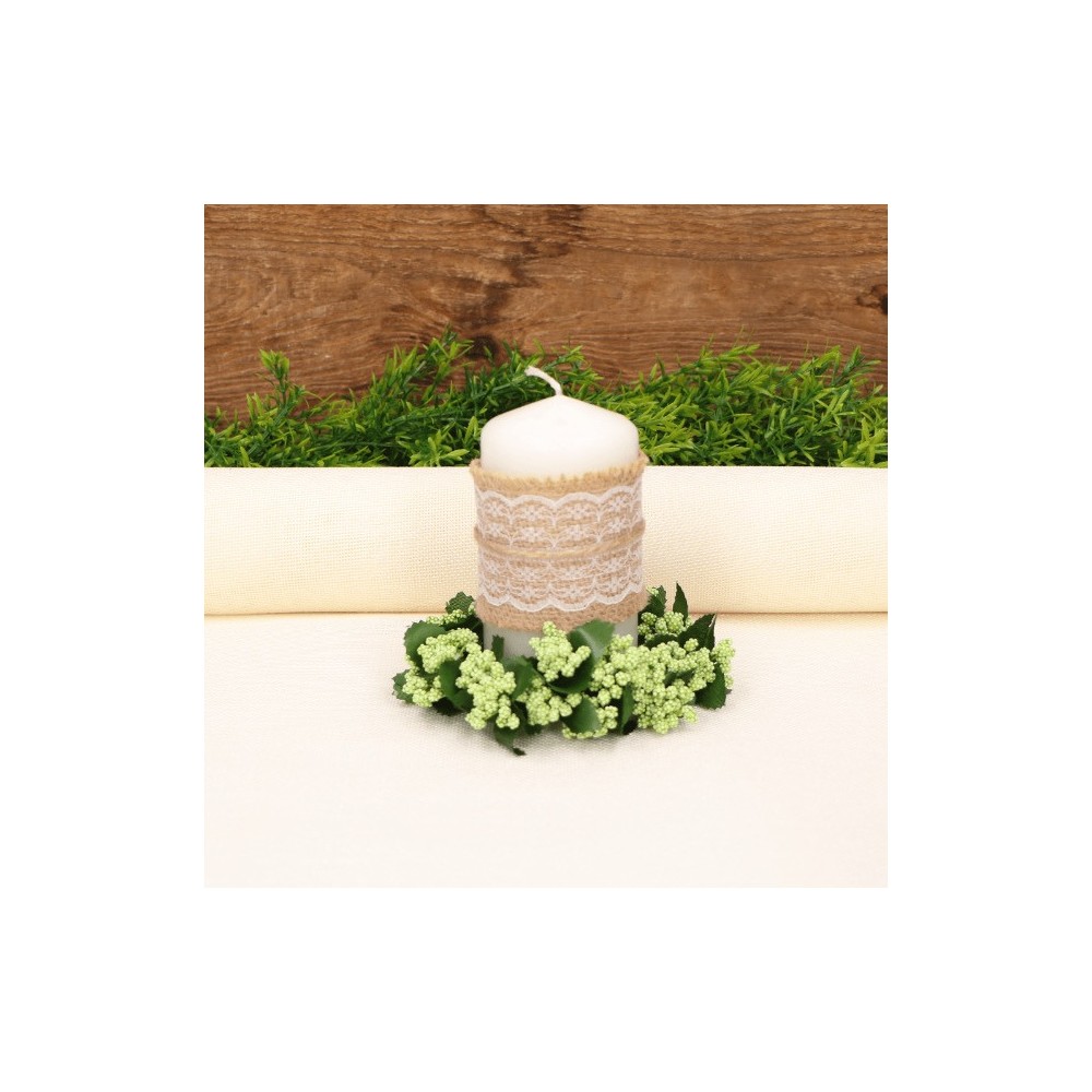 Decorative fabric, table runner - cream, 48 cm x 4,5 m