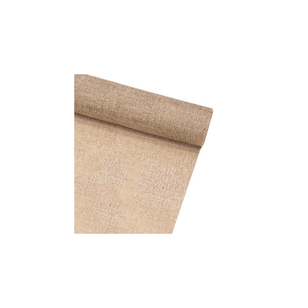 Decorative fabric, table runner - natural, 48 cm x 4,5 m