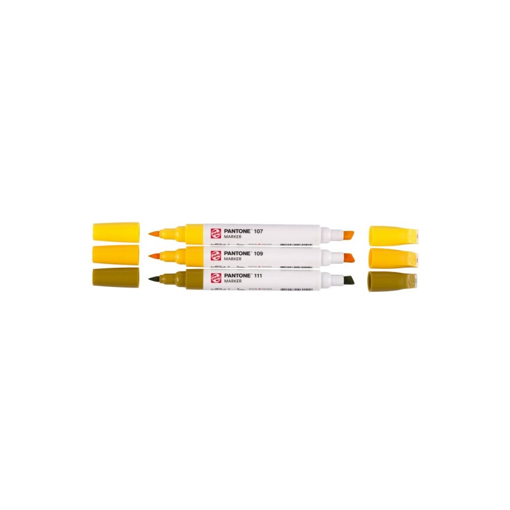 Set of Pantone pigment markers - Talens - Yellow, 3 pcs.