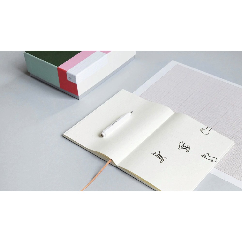 Notes Klasyk - Papierniczeni - Anthracite, w kropki, 80 ark.