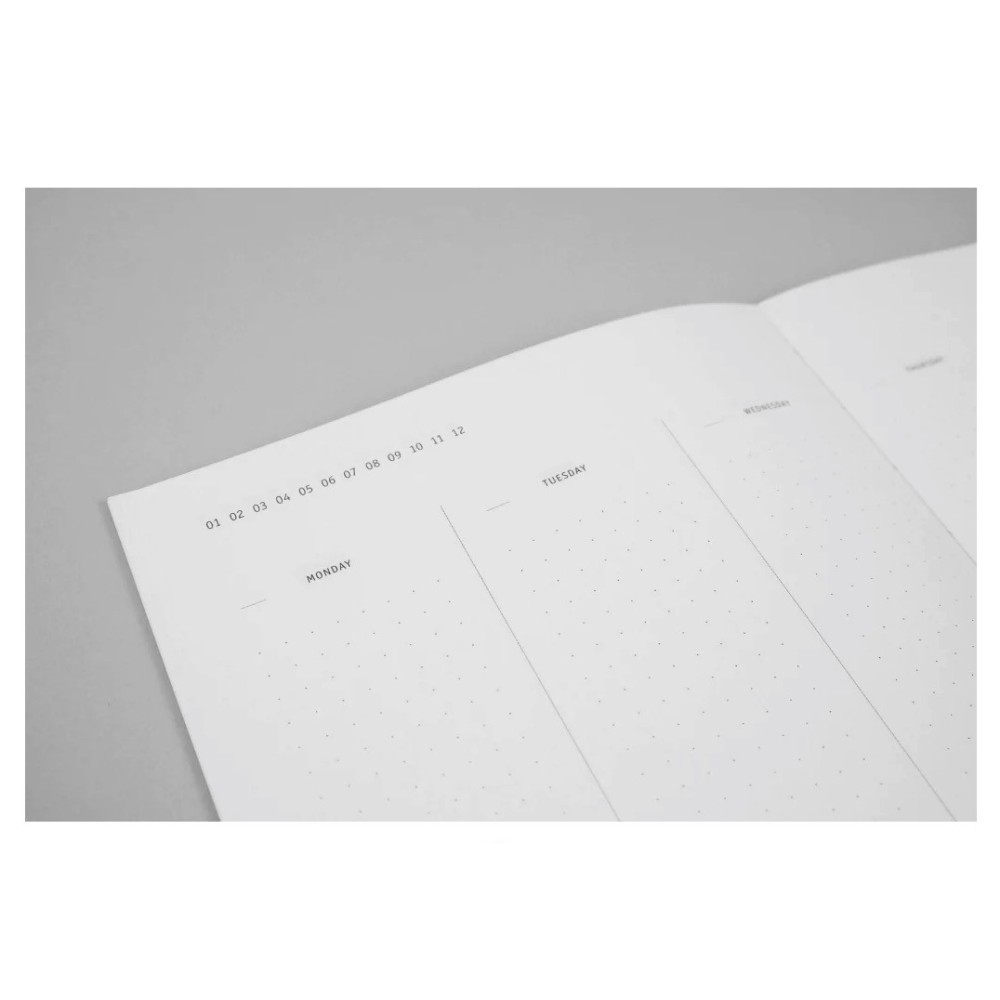 Planner niedatowany Klasyk - Papierniczeni - Ocean, twarda okładka