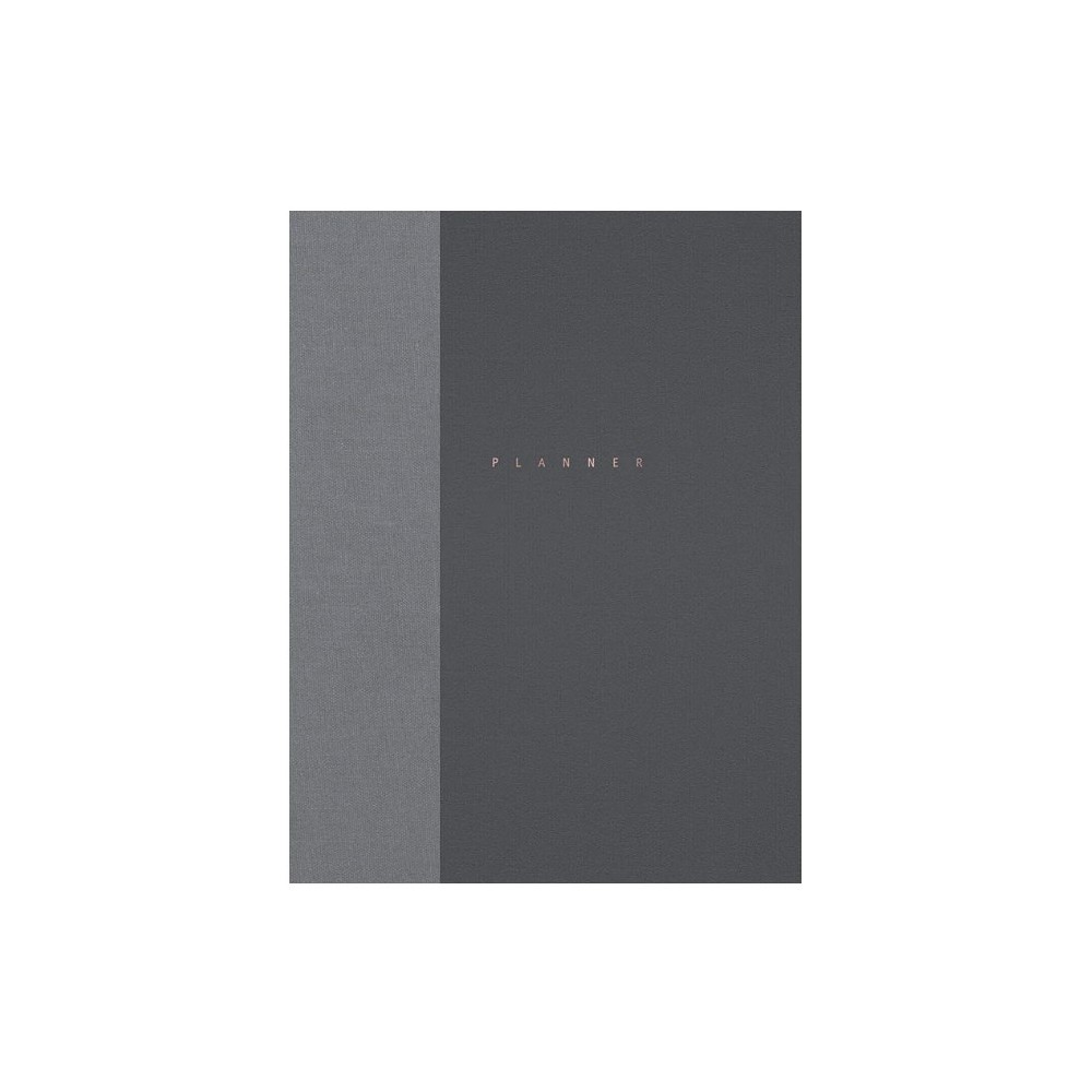 Planner niedatowany Klasyk - Papierniczeni - Anthracite, twarda okładka