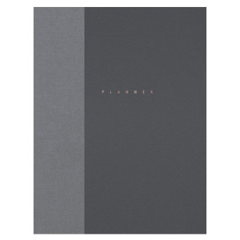 Classic undated planner - Papierniczeni - Anthracite, hard cover