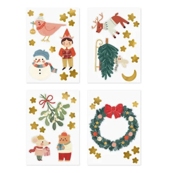 Merry Christmas window stickers - 40 pcs.