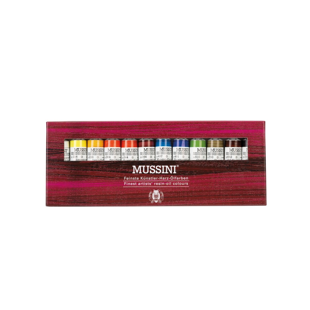 Zestaw farb olejnych Mussini - Schmincke - 12 kolorów x 15 ml