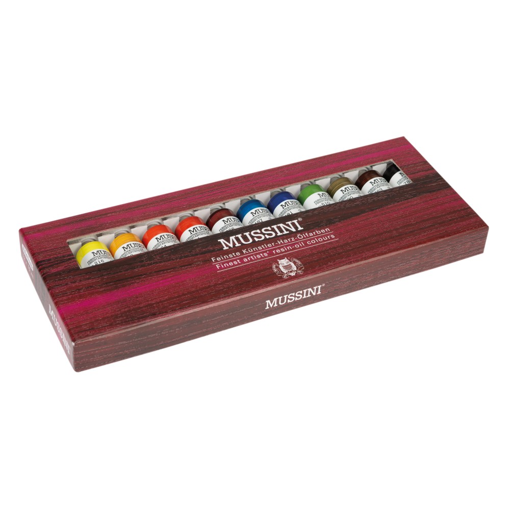 Zestaw farb olejnych Mussini - Schmincke - 12 kolorów x 15 ml