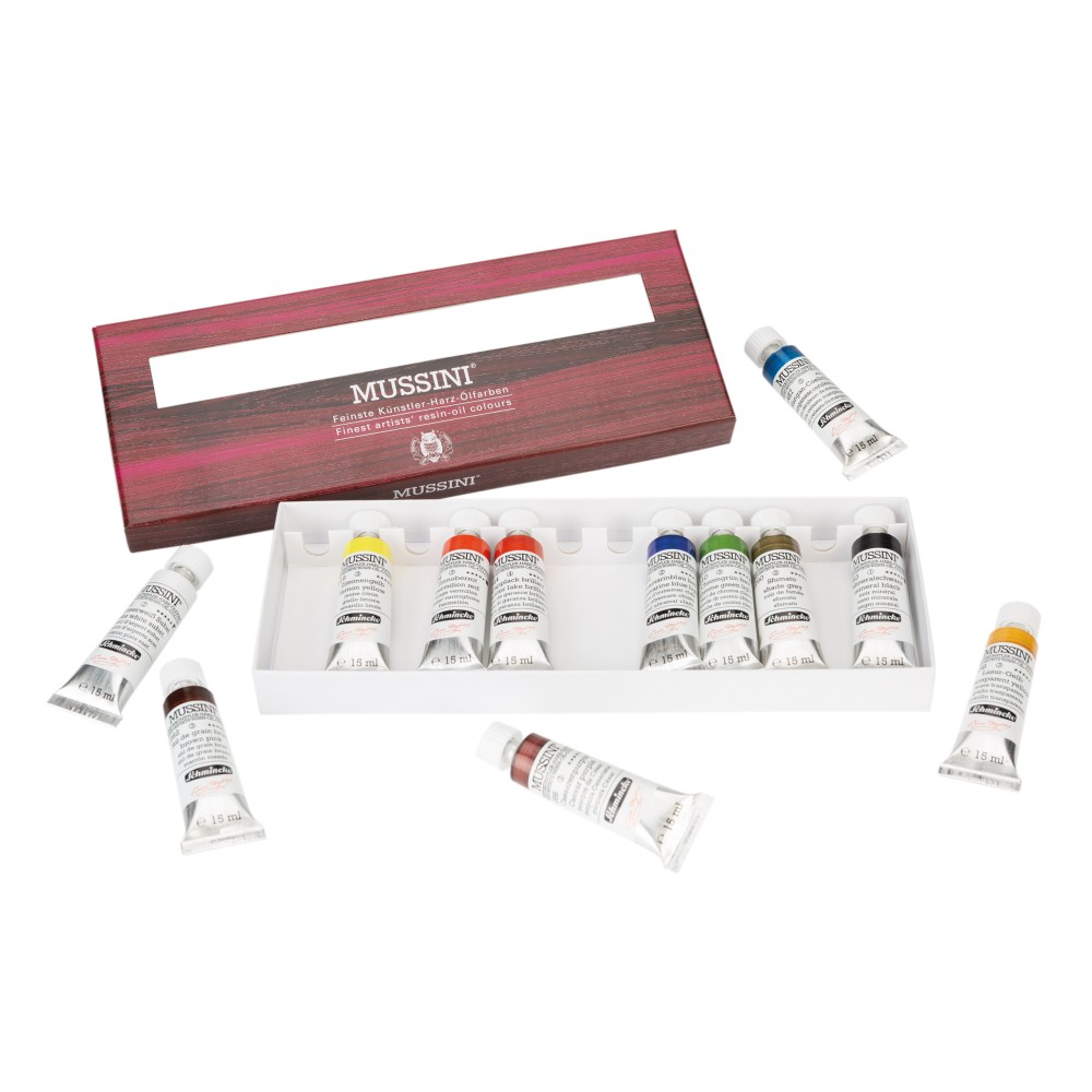 Zestaw farb olejnych Mussini - Schmincke - 12 kolorów x 15 ml